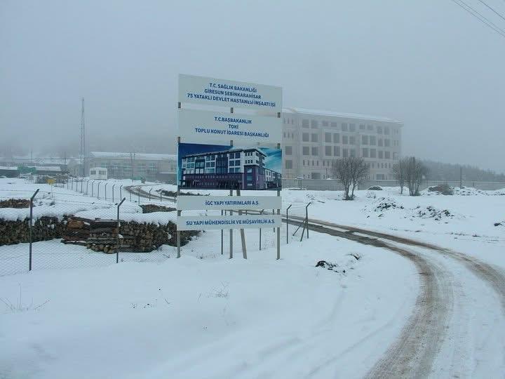 Giresun Şebinkarahisar 75 Yataklı Devlet Hastanesi İnşaatı